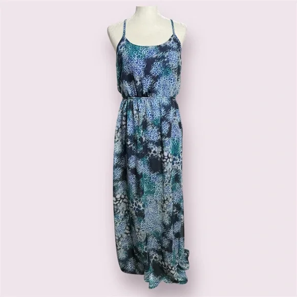 No Boundaries | Dresses | No Boundaries Maxi Dress Racerback Junior Size  Large Blue Multi Summer | Poshmark